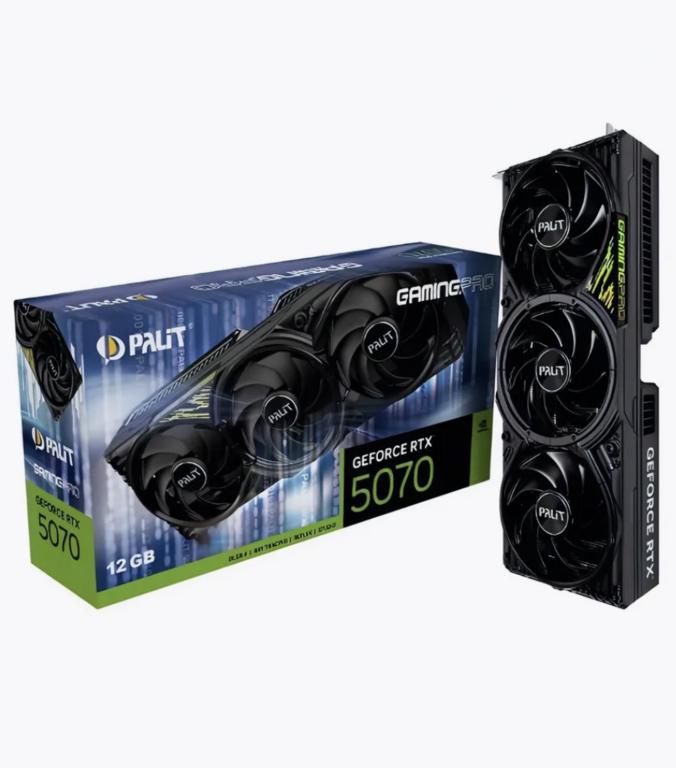 Видеокарта Palit GeForce RTX 5070 GamingPro 12GB (С Макс кошельком вб и подпиской)