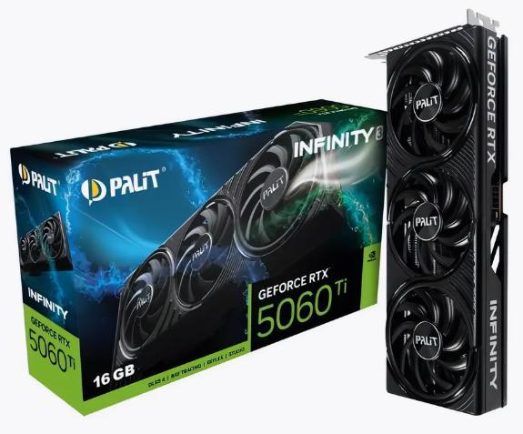 Видеокарта Palit GeForce RTX 5060 Ti Infinity 3 OC 16GB (с WB кошельком)