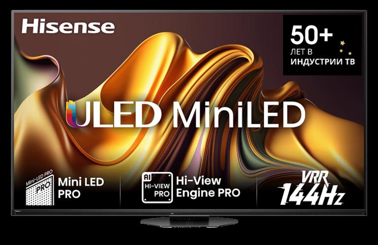 Телевизор MiniLED 65" Hisense 65U8NQ (4K, 144гц, Смарт ТВ), с макс.WB кошельком