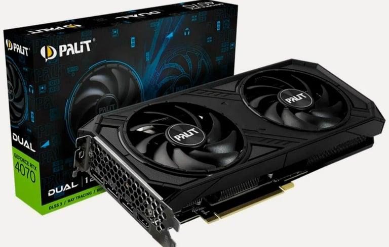 Видеокарта Palit GeForce RTX 4070 Dual 12GB (с альфой)