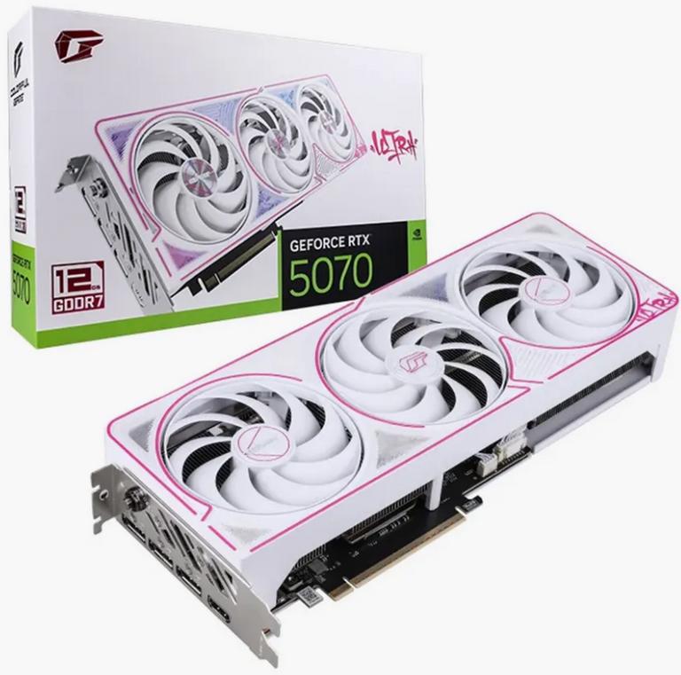 Видеокарта Colorful iGame GeForce RTX 5070 Ultra W OC 12GB-V (с макс. ВБ кошельком, без подписки)