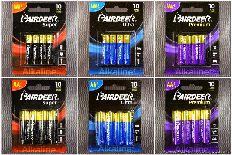 200 баллов официального продавца батареек Pairdeer Premium на Ozon