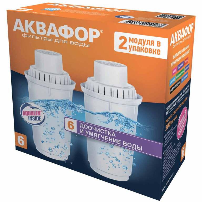 Картридж к фильтру Аквафор B6, 2шт (324 руб с баллами)