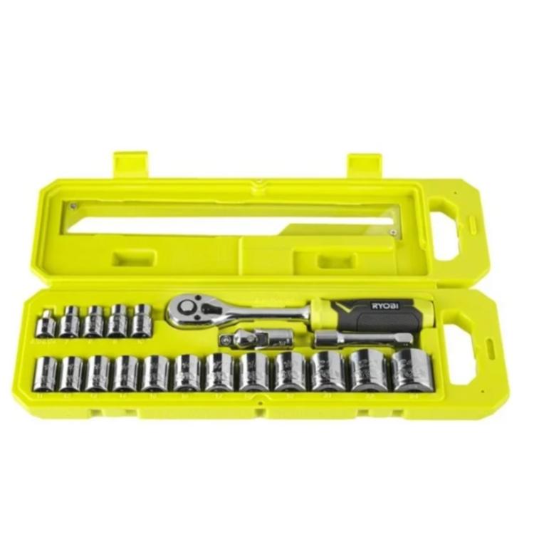 Набор из трещотки и торцевых головок Ryobi RHRS20PC