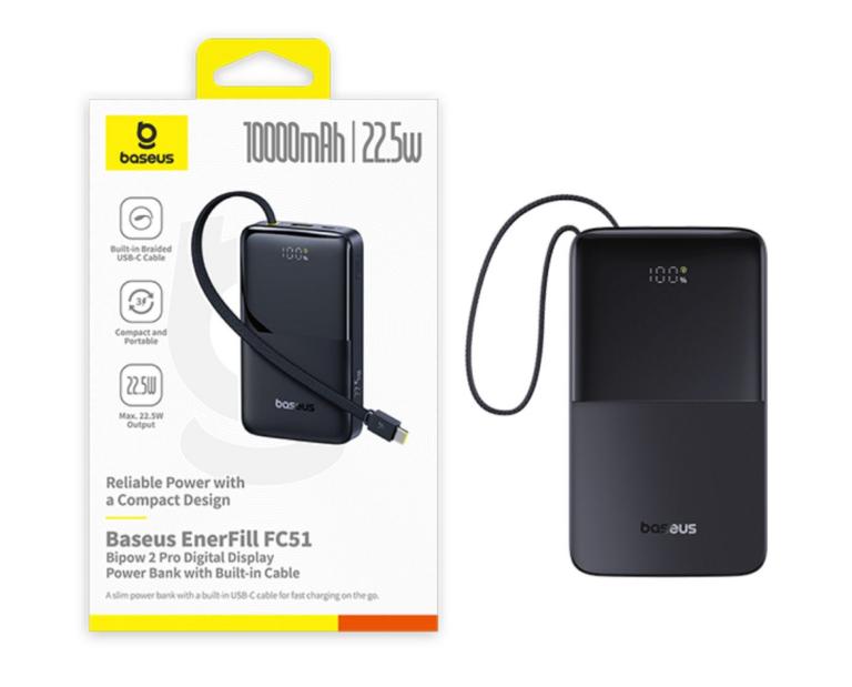 Внешний аккумулятор Baseus EnerFill FC51 Bipow2 Pro 10000 мАч Cosmic black