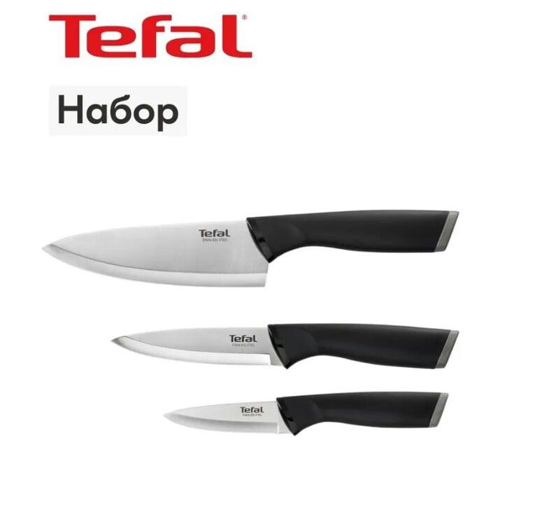 Набор ножей Comfort Tefal 3 предмета, нержавеющая сталь (с картой Ozon)