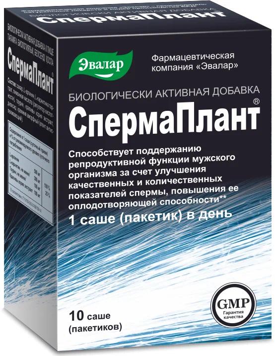 БАД Эвалар СпермаПлант, 10 саше (с картой Альфа банка)