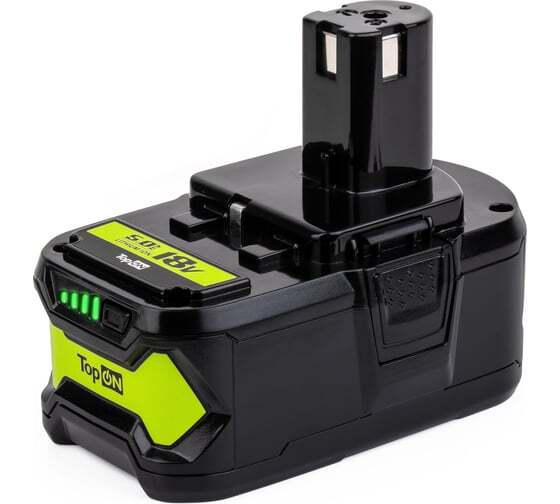 Аккумулятор для RYOBI 18V 5.0AH (LI-ION) PN: RB18L50 TopOn TOP-PTGD-RY-18-5.0
