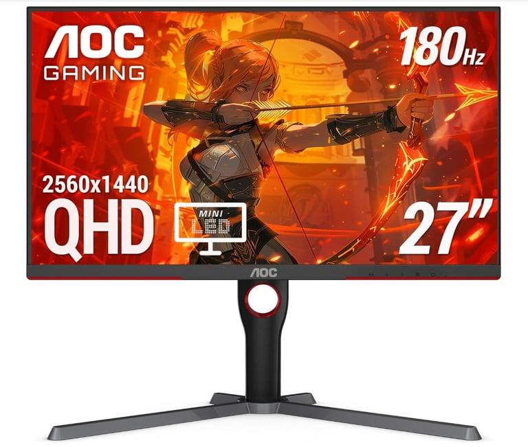 Монитор AOC 27" 2K QD-MiniLED 180Hz HDR1000 1ms Q27G3XMN (c Ozon Картой, пошлина ≈ 1508₽)
