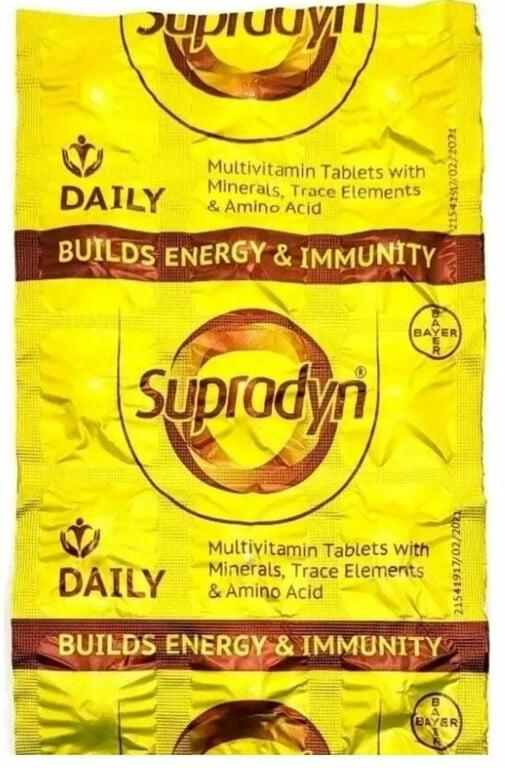 Витамины Супрадин Дэйли (Supradyn Daily), Bayer 1 блистер 15 таб