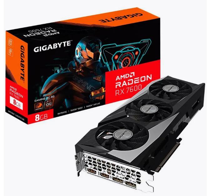 Видеокарта Gigabyte RX 7600 GAMING OC 8GB (с максимальным ВБ кошельком)